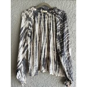 Stark X size small rayon popover top tie dye